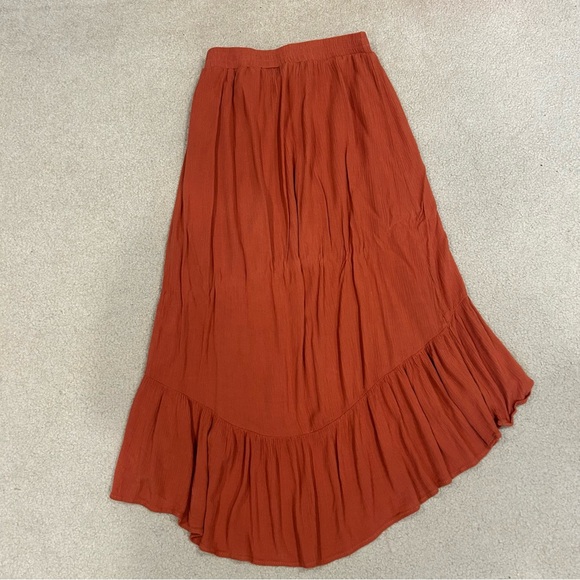 Forgotten Grace Rust Orange Skirt - Picture 2 of 3
